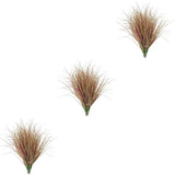 3 Pieces Faux Outdoor Plant Green Fake Grass Artificial Decorative Indoor Green Plant