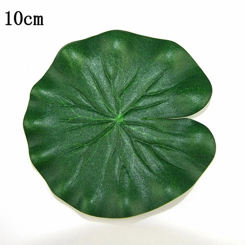 Lotus Leaf Water Lily Plant Simulation Anniversary Artificial DIY Fake Green Plant