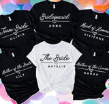 Hen Party T Shirts Hen Do Bride To Be Tribe Tops Personalised Stag do wedding Roses