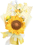 Crochet Flower Bouquet, Handmade Yellow Sunflower Gift for Women & Mom Ð Sunflower