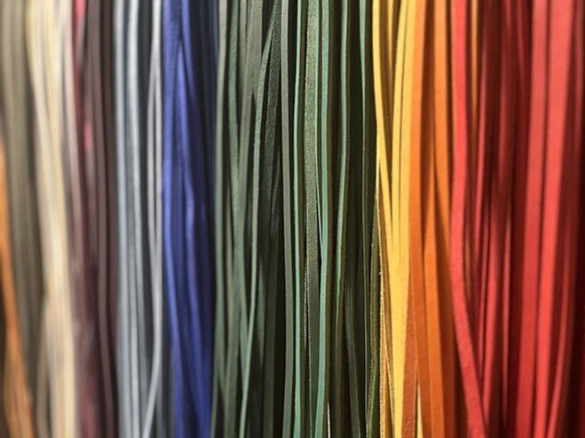 Assorted leather baseball glove laces, 3/16 in x 72 in, 6-pack of colored laces