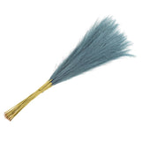 20Pcs Faux Pampas Grass,21"/55cm Fake Pampas Grass Decor,Slight Blue Pampas Grass