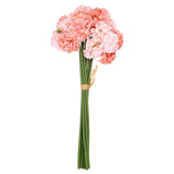Artificial Ball Hydrangea Silk Flower with Bendable Stems, Mauve Pink Dried Flower