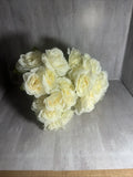 Set Of 7 Off White Rose Picks, Bunches, 6 Roses Per Pick Artificial  New A51N Bouquet