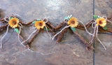 Swag Hanging Wall Decoration Heart Grapevine Sunflower Fall NEW Sunflower