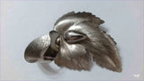 Vintage Brushed Silver Tone Lily Flower Brooch Lily