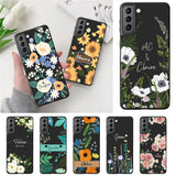 Pretty Floral Personalised Case For Samsung Galaxy S23 S22 S21 S10 Phone Cover Sunflower