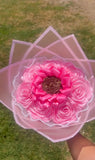 Rose and Sunflower Bouquet Artificial Silk Flowers, for Someone you Love__ Sunflower