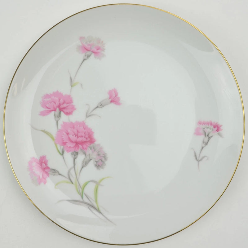 Royal Court Fine China Dinner Plate - Carnation Pattern - Japan Floral Design Carnation