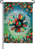 Imagine All the People Living Life in Peace Sunflower Small Decorative Garden Fl Sunflower