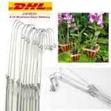 Hanging Wire Orchid Vanda Hanger Planter Flowers Baskets Plant Garden 4 Leg Garden Plants