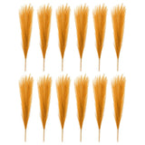 12 Pcs 17 Inch Faux Pampas Grass Artificial Boho Decor Golden Pampas Grass