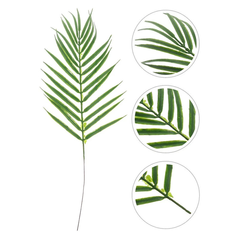 3 Pcs Faux Floral Arrangements Artificial Tropical Weeds DIY Leaf Leaves Green Plant