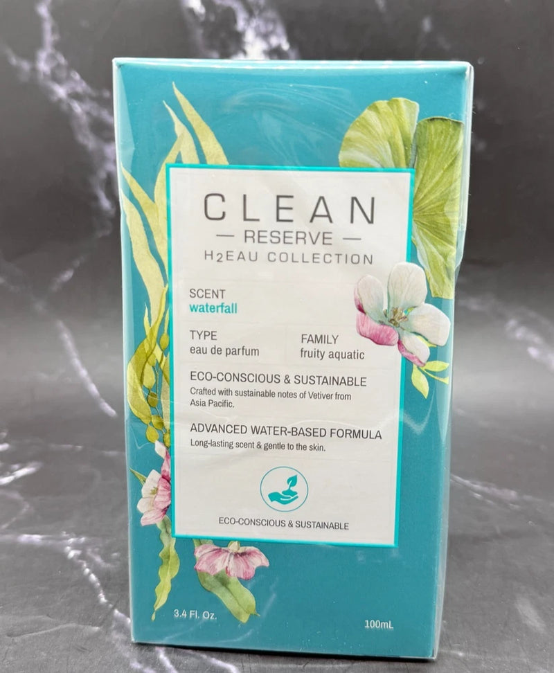 Clean Reserve Eau Collection Waterfall Eau de Parfum- 3.4 oz / 100 Ml- BNIB EDP