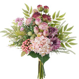 18-inch Artificial Fake Flowers Silk Flower Arrangements Faux Bouquets with R... Hydrangea