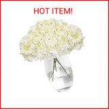 Tifuly Hydrangea Artificial Flowers with Stems 12pcs Fake Hydrangea Silk Flowers Hydrangea