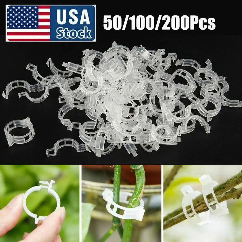Plant Support Clips Useful Tomato Veggie Garden Trellis Twine Greenhouse USA Garden Plants