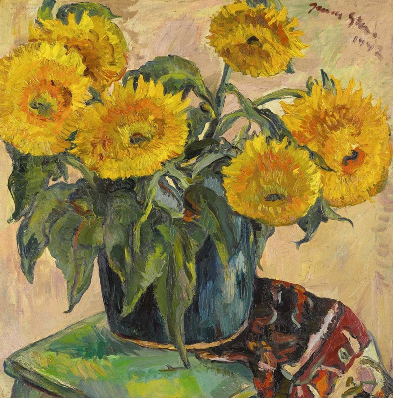 Sunflowers by Irma Stern Quality Print - Frame Me Sunflower