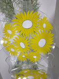 Rare Sunflower Chance Glass Serving Plate with bright Yellow Sun Flowers  19cm Sunflower