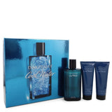 Davidoff Cool Water Gift Set for Men (4.2 oz EDT + 2.5 oz After Shave Balm + 2.5 EDT