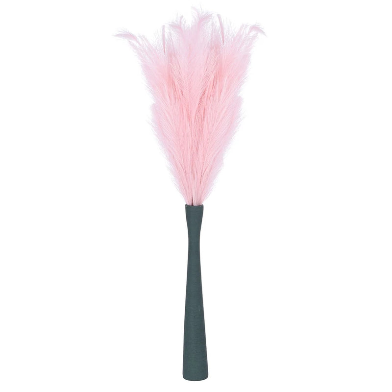 6PCS Faux Pampas Grass Decor Tall, 43"/109cm Artificial Fluffy Grass Stems, Pink Pampas Grass