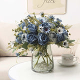Fake Flower Simulation Bouquet Peony Rose Home Decoration Artificial Bouquet Peony