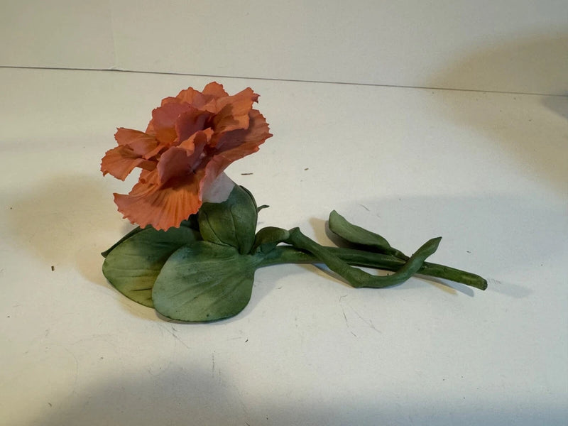 Garden Porcelain Sculpture Collection Carnation Flower Figurine Carnation