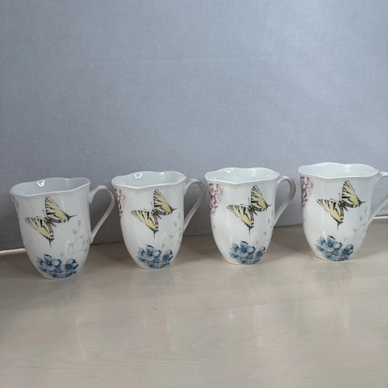 4 butterfly meadow lenox louise luyer hydrangea flower floral cups/mugs Hydrangea