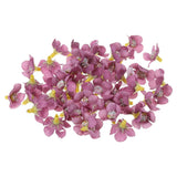 50Pcs 0.79" Artificial Silk Daisy Flower Heads Fake Flowers for DIY, Rose Red Daisies