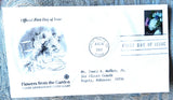 2017 WHITE HYDRANGEA WITH ROSES FLOWERS  FROM THE GARDEN PCS CACHET FDC Hydrangea