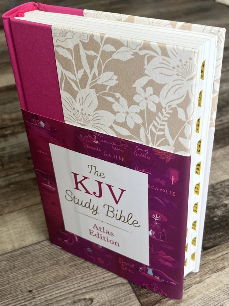 KJV STUDY BIBLE ATLAS EDITION WILD FLOWER BOUQUET RED LETTER INDEXED Bouquet