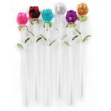Exquisite Glass Roses S/6 Roses