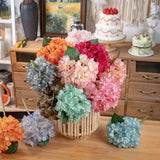 Artificial Hydrangea Bouquet for Home and Office Low Maintenance Floral Piece Roses