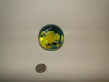 Yellow Carnation Flower Paper Weight, by Caithness from Scotland, #232960 Carnation