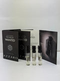 AZZARO THE MOST WANTED Eau De Parfum Intense 3 Samples Spray 1.2ml each EDP EDP