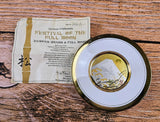1983 Hamilton Collection Chokin Plate Gold Plated Pampas Grass & Full Moon SOA Pampas Grass