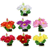 Flower Artificial Fake For Wedding Garden Home Plastic Silk Water Lily Lily
