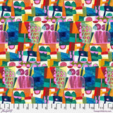 Talapia, Multi - Este MacLeod, Colori,  Quilt Fabric 100% Cotton By Yard Flowering Plants