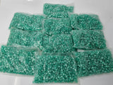 Bulk Lot 10,000 Green Etched Daisy Flower Shaped Plastic Craft Jewelry Beads Daisies
