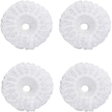 QUUPY 4Pcs Lace Bouquet Collar Cuffs DIY White Bouquet