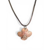 Unbranded Hydrangea Flower Pendant Necklace Women Copper Good Boho Floral Hydrangea
