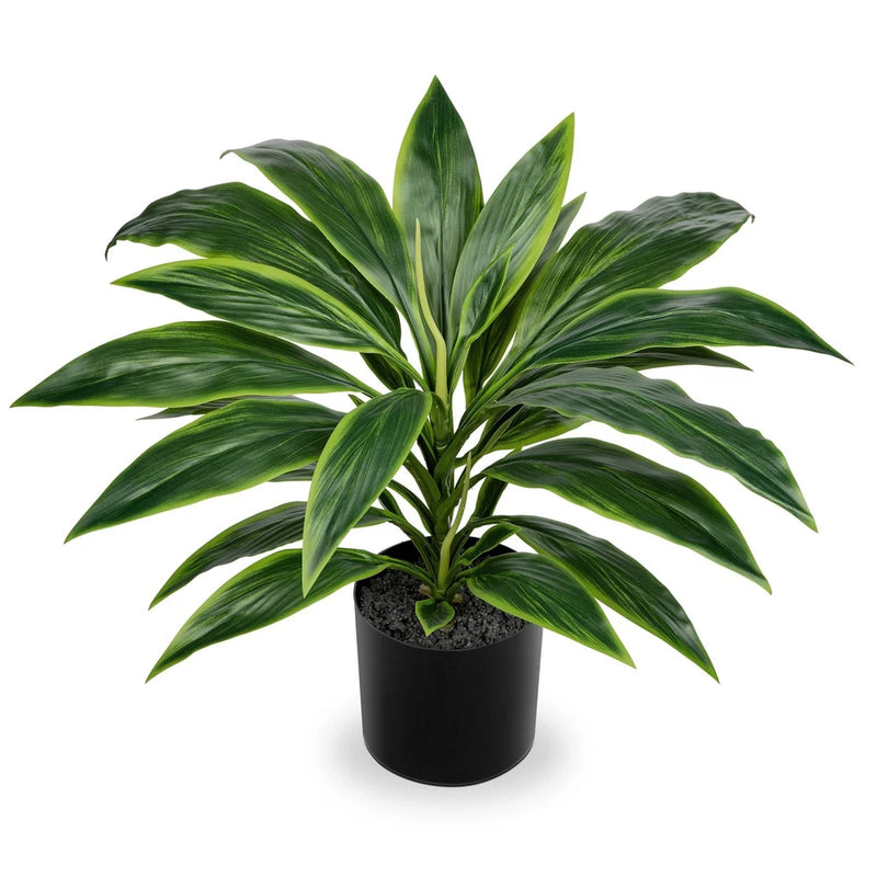 Artificial Plants Indoor with Pot, 18.1" Fake Potted Plants Medium Artificial... Green Plant