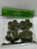 Decorative Moss Daisies - Ashland 4 Pieces (1 Pack) NEW Green Plant