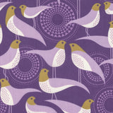 Joel Dewberry VOJD011 Modernist Perch Violet Cotton VOILE Fabric By Yard Flowering Plants