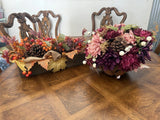 Lot of 2 Fall Harvest Floral Arrangements Ð Autumn Centerpieces Sunflower