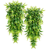 Patio Porch Greenery Fake Hanging Plants Lifelike Leaves Realistic Foliage Green Plant