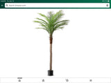 7ft Artificial Palm Tree For Patio Home Garden Decoration Green Plant