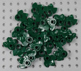 LEGO - Plant Plates w/ 3 Leaves - PICK YOUR COLORS - Flower Foliage Garden Round Green Plant