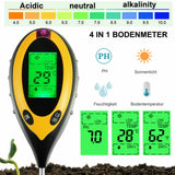 4 in 1 PH Tester Soil Water Moisture Light Test Meter for Garden Plant Seeding Garden Plants