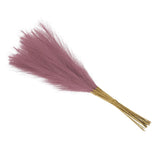 Faux Pampas Grass Fake Pampas Grass Decor, 21"/55cm / Light Purple / 20 Pcs Pampas Grass